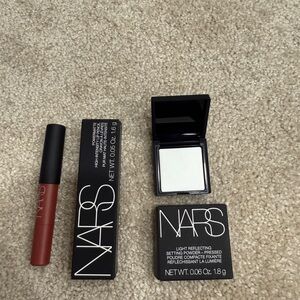New NARS PRESSED SETTING POWDER and POWERMATTE LIP PENCIL sample sizes